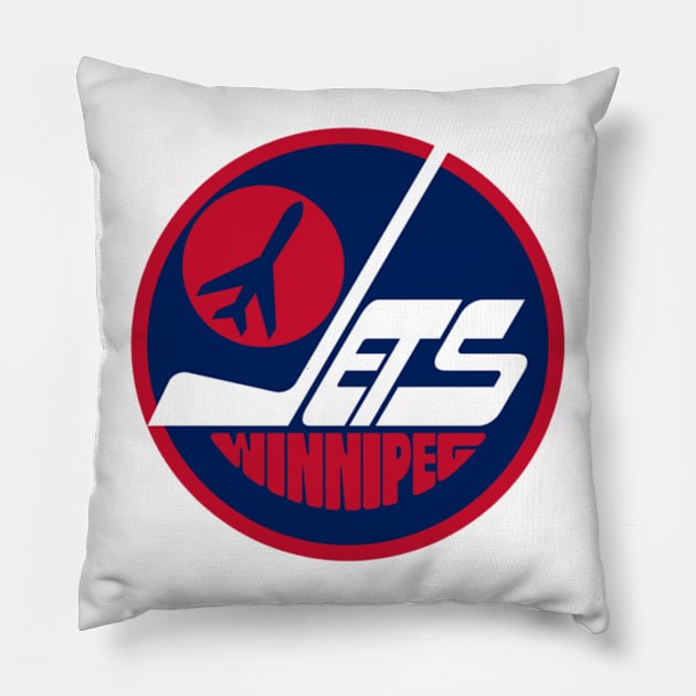 Winnipeg Jets Pillow by Jedistudios 