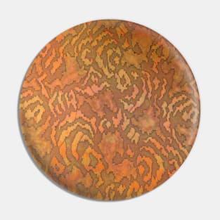 Pink Orange Animal Print Vintage Pattern Texture Pin