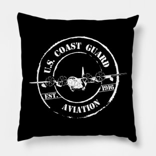 U.S. Coast Guard Aviation - Established 1916 - C-130 Aircraft Pillow
