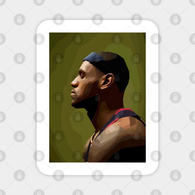 Lebron James Magnet by Playful Creatives