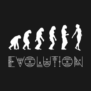 Evolution is Female T-Shirt