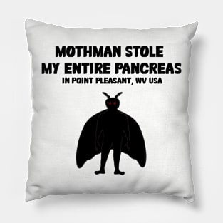 Mothman Stole My Pancreas Pillow