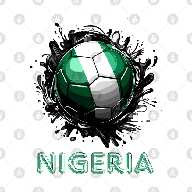 Nigeria Flag Football by Graceful Designs