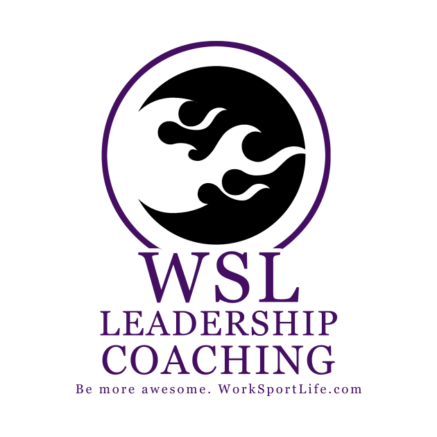 WSL Leadership Coaching logo in purple by On the lips