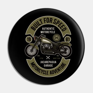 Biult for Speed: Motorcycle Adventure Pin