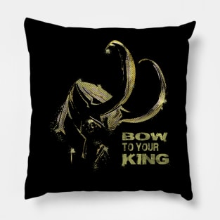 Loki Bow To Your King Pillow