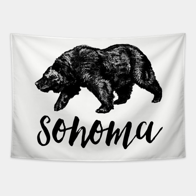 Sonoma California Bear Tapestry by howdysparrow