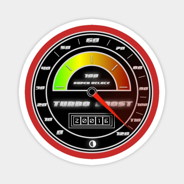 Turbo Boost! Magnet by C E Richards