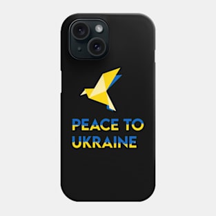 Ukraine support promote peace blue and yellow bird Phone Case