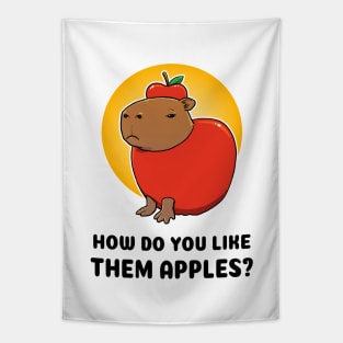 How do you like them apples Capybara Tapestry