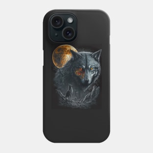 Wolf with orange spark Phone Case