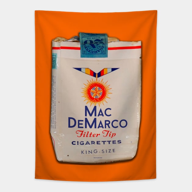 Mac DeMarco Vintage Cigarette Pack Tapestry by chilangopride