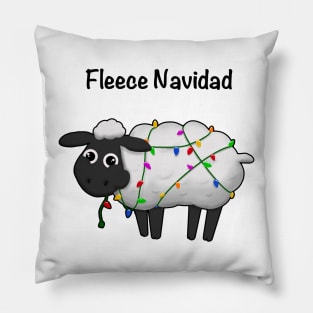 Fleece Navidad (black) Pillow