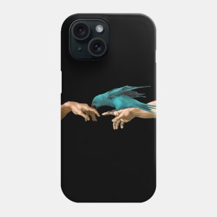 Michelangelo's Blue Indian ringneck Phone Case