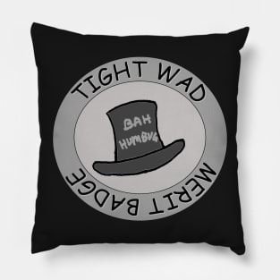 Tightwad Merit Badge Pillow
