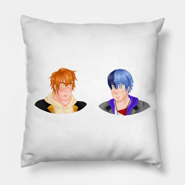 Akito and Toya Pillow by DrawFelix-Shop