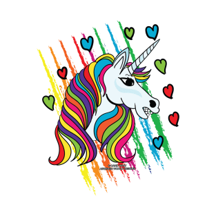 Rainbow Unicorn Magical Fantasy Creature Novelty Gift T-Shirt