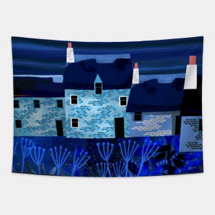 Landscape Blue Tapestry