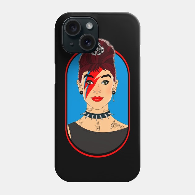 Audrey Tattoo Phone Case by Malakian Art