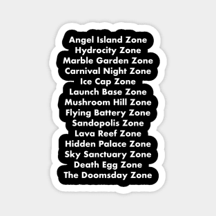 Sonic 3 & Knuckles Zones Magnet