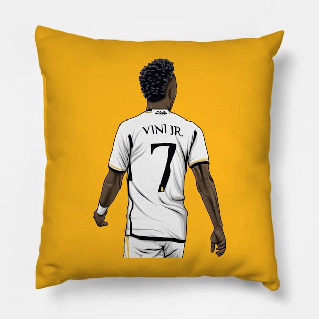 Vinicius Jr. Pillow by Aldduardo