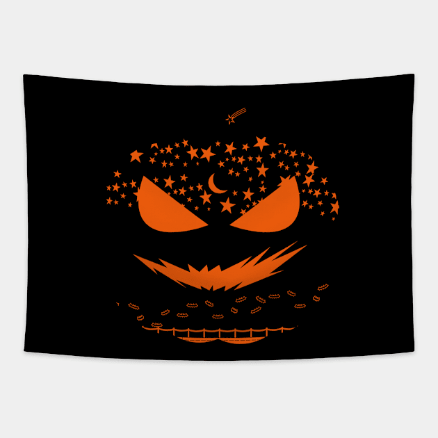 Jack O Lantern Tapestry by Faishal Wira