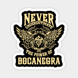 Bocanegra Name Shirt Bocanegra Power Never Underestimate Magnet