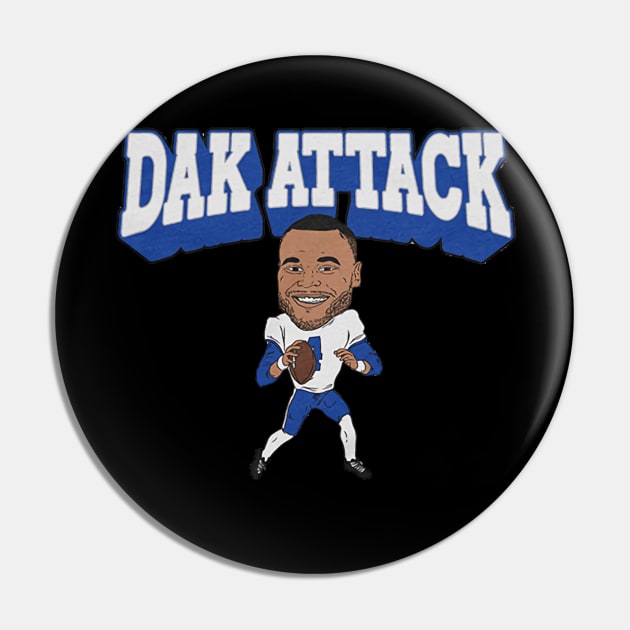 Dak Prescott Dak Attack Pin by Chunta_Design