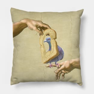 michelangelo's pigeon Pillow