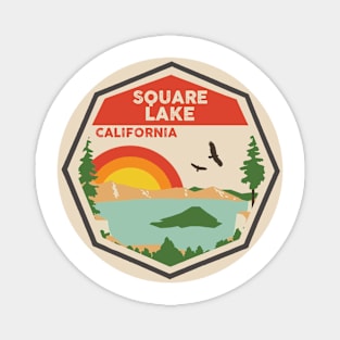 Square Lake California Colorful Scene Magnet