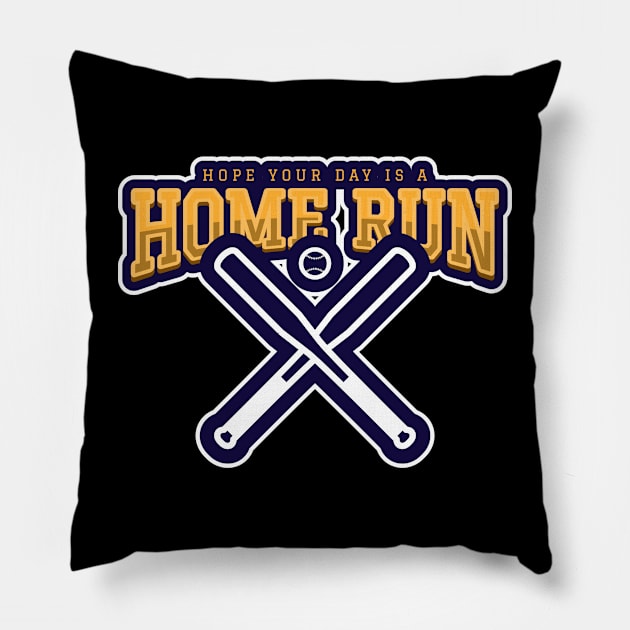 Baseball Lover Home Run Pillow by SartorisArt1