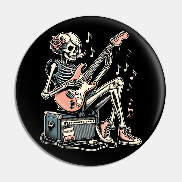 rock and roll skeleton girl Pin by chems eddine