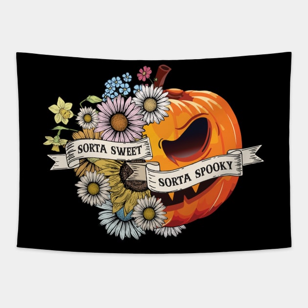 Sorta Sweet Sorta Spooky Tapestry by DigitalCreativeArt