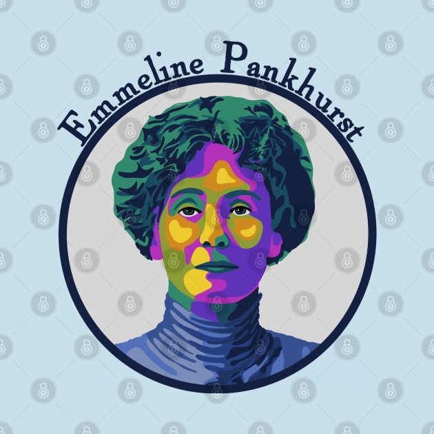 Emmeline Pankhurst Portrait by Slightly Unhinged