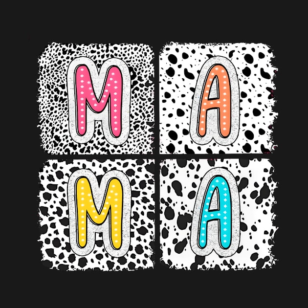 Boho Dalmatian Mama, Mama Doodle, Dalmatian Dots, Mothers Day, Mommy by kumikoatara