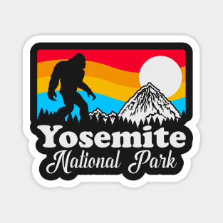 Yosemite National Park Bigfoot, Funny Sasquatch Yeti Yowi Cryptid Science Fiction Magnet