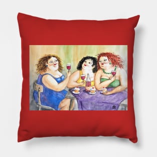 Wine Is In Our Blood Pillow