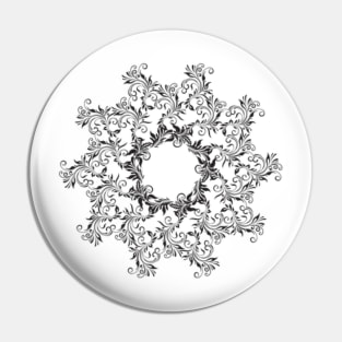 Floral fractal Flowers and Vines Pin