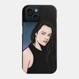 Kristen Stewart - An illustration by Paul Cemmick Phone Case