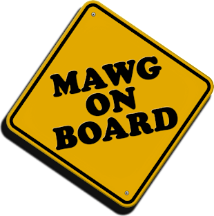 Mawg on Board Magnet