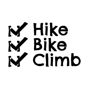 Hike Bike Climb Check T-Shirt