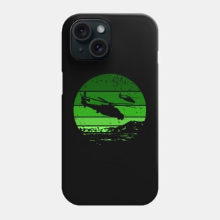 Mi-24 Hind helicopter sunset Phone Case