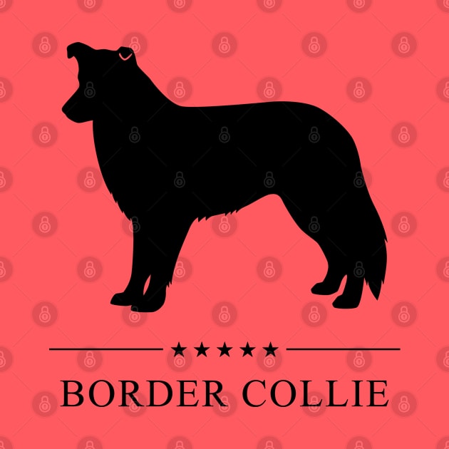 Border Collie Black Silhouette by millersye