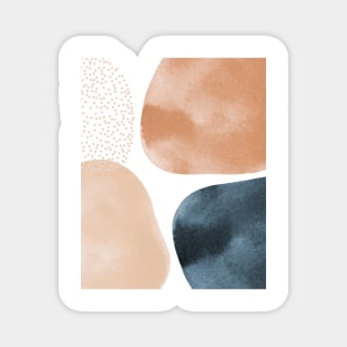 Earthy Abstract Shapes - Pattern Magnet