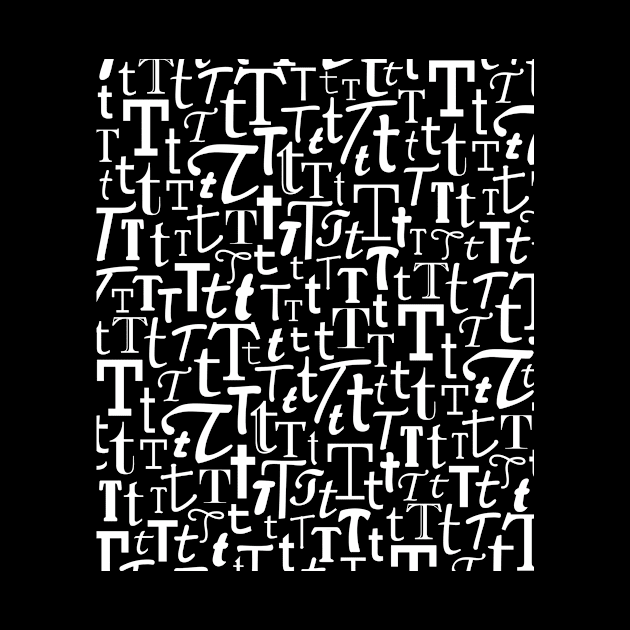 T - Typography (White) by gillianembers