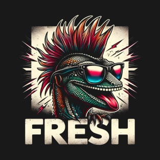 Fresh Gecko | Cool Gecko | Punk Gecko T-Shirt