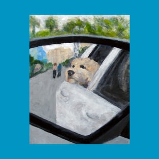 Adorable Dog Art Cruisin' w/Sabo in North Myrtle, South Carolina T-Shirt