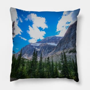 Jasper National Park Mountain Snowy Peak Photo V1 Pillow