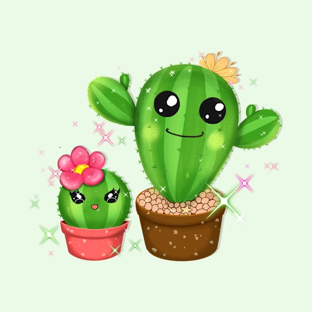 Cactus Cute by  Chirido_Bin