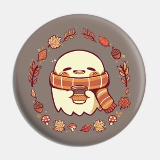 Ghostly Fall Vibes Pin